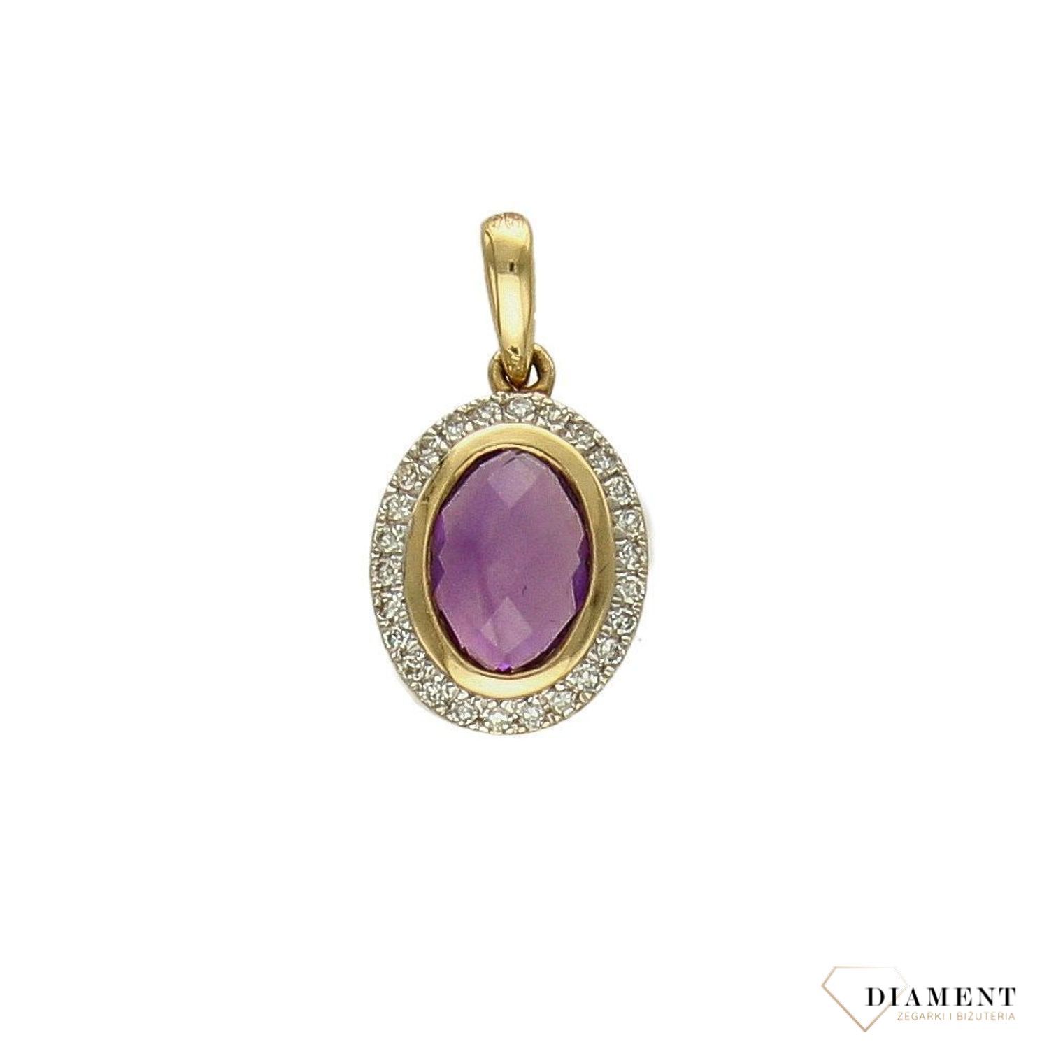 Zawieszka DIAMENT złoto, ametyst i diamenty 60027177 HSI.jpg